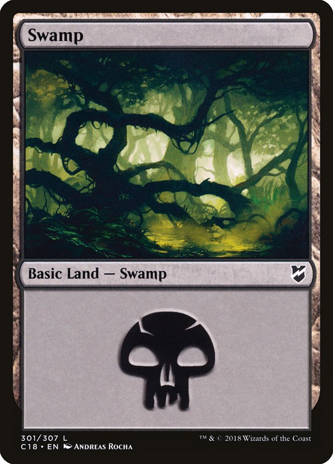 Swamp (301) [Commander 2018] | Gate City Games LLC