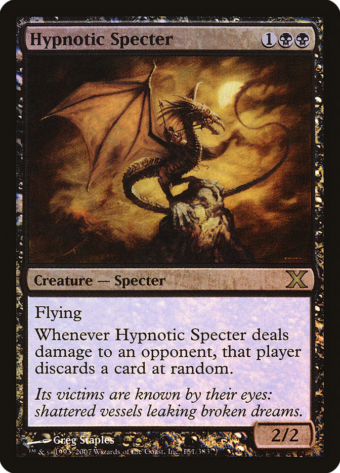 Hypnotic Specter (Premium Foil) [Tenth Edition] | Gate City Games LLC