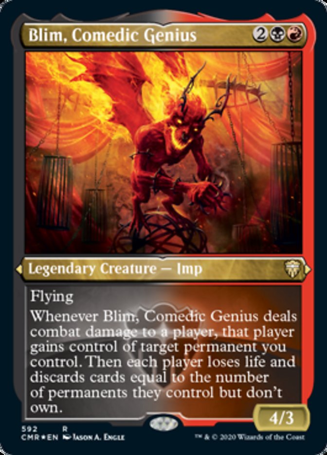 Blim, Comedic Genius (Etched) [Commander Legends] | Gate City Games LLC