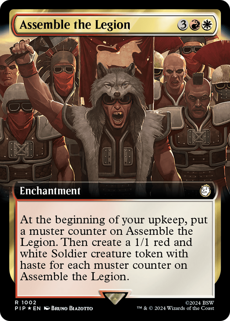 Assemble the Legion (Extended Art) (Surge Foil) [Fallout] | Gate City Games LLC