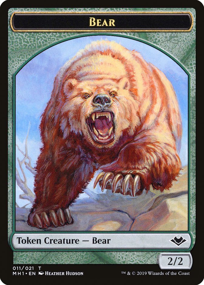 Illusion // Bear Double-Sided Token [Modern Horizons Tokens] | Gate City Games LLC