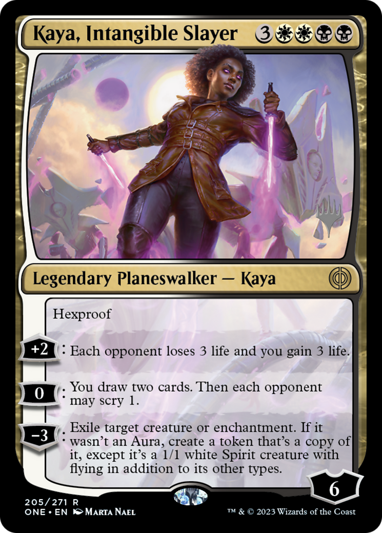 Kaya, Intangible Slayer (Promo Pack) [Phyrexia: All Will Be One Promos] | Gate City Games LLC