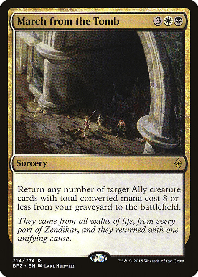 March from the Tomb [Battle for Zendikar] | Gate City Games LLC