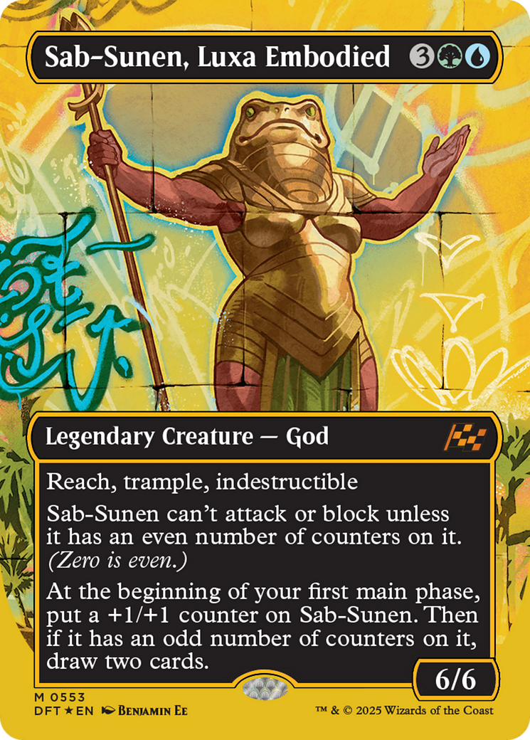 Sab-Sunen, Luxa Embodied (Borderless) (First-Place Foil) [Aetherdrift] | Gate City Games LLC
