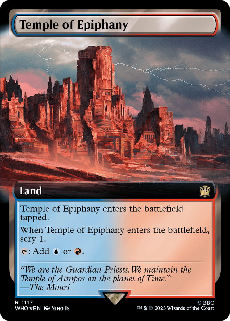 Temple of Epiphany (Extended Art) (Surge Foil) [Doctor Who] | Gate City Games LLC