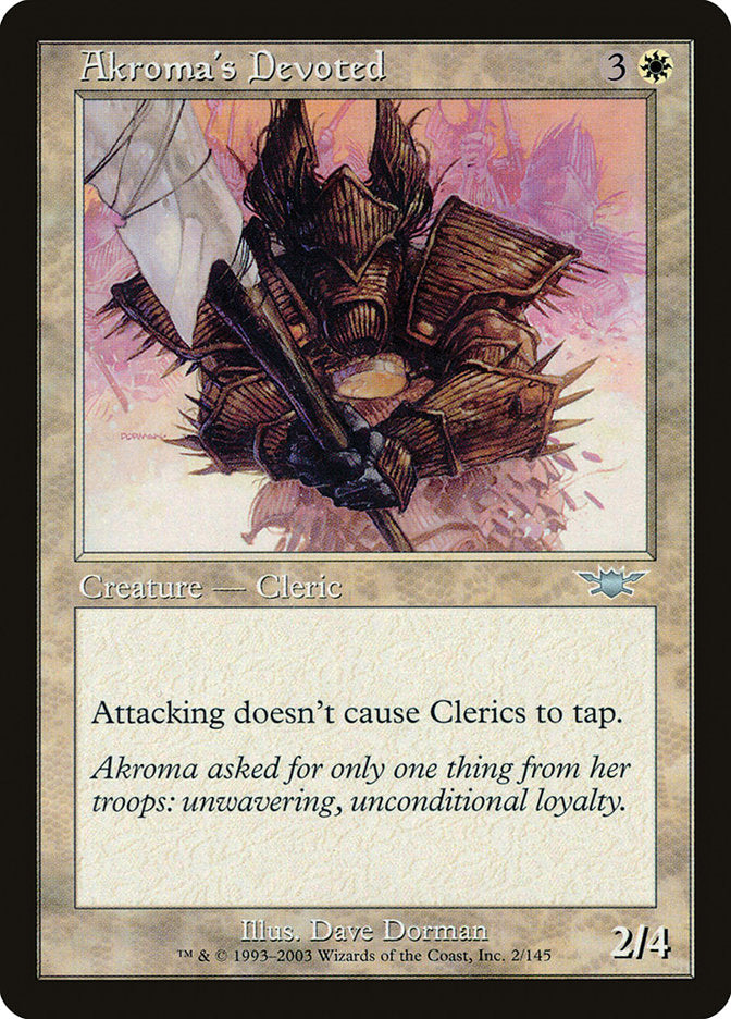 Akroma's Devoted [Legions] | Gate City Games LLC