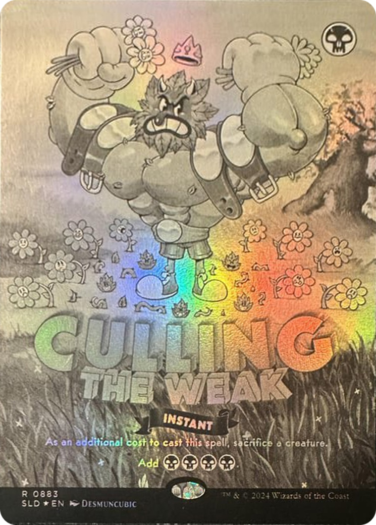 Culling the Weak (Black & White Foil) [Secret Lair Drop Series] | Gate City Games LLC