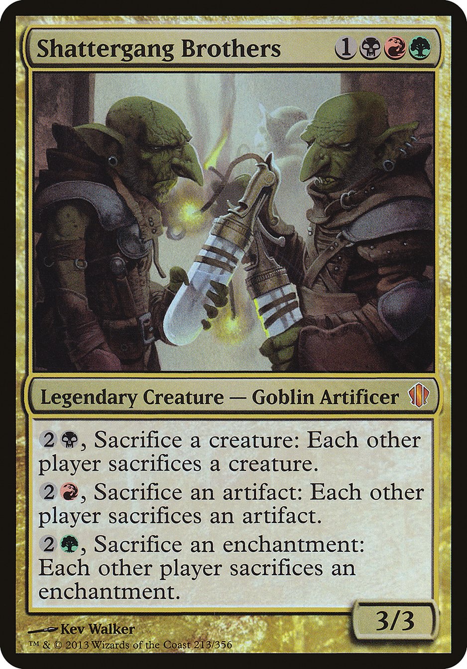 Shattergang Brothers (Oversized) [Commander 2013 Oversized] | Gate City Games LLC
