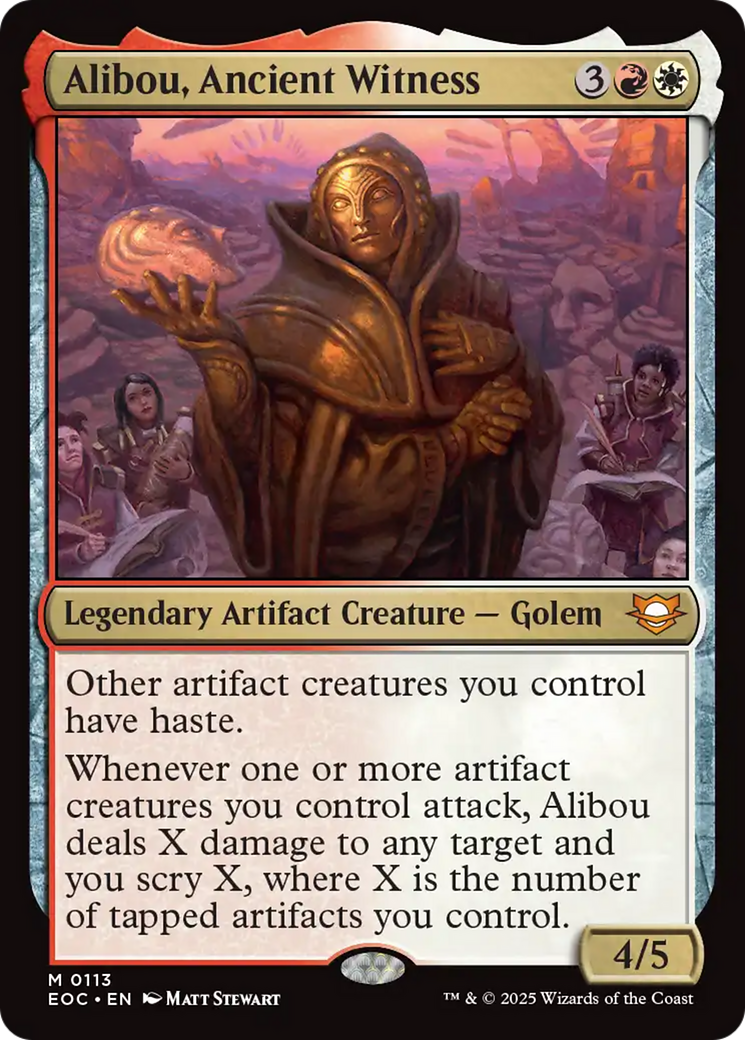Alibou, Ancient Witness [Edge of Eternities Commander] | Gate City Games LLC
