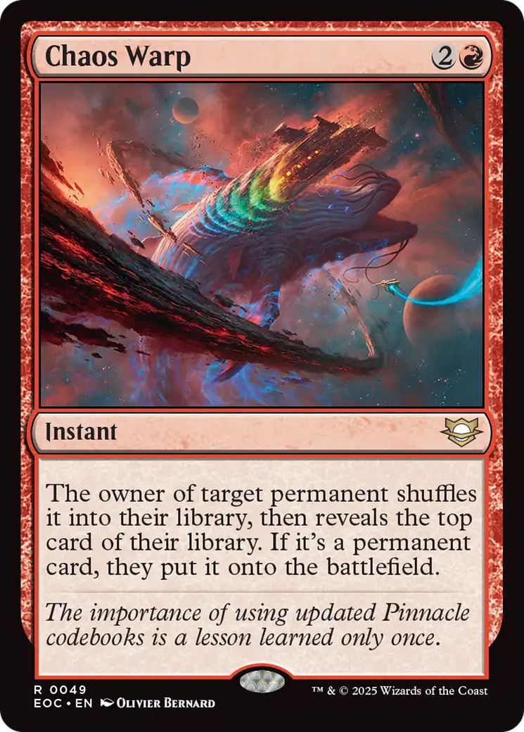 Chaos Warp [Edge of Eternities Commander] | Gate City Games LLC