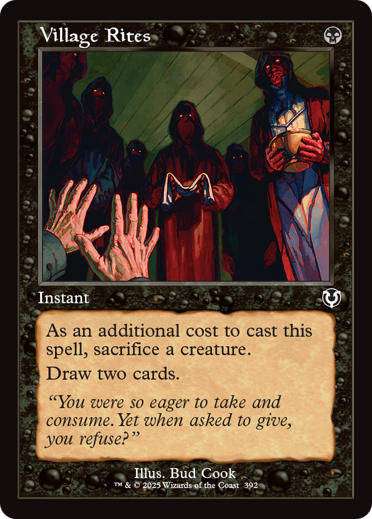 Village Rites (Retro Frame) [Innistrad Remastered] | Gate City Games LLC