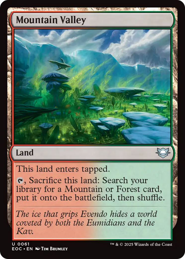 Mountain Valley [Edge of Eternities Commander] | Gate City Games LLC