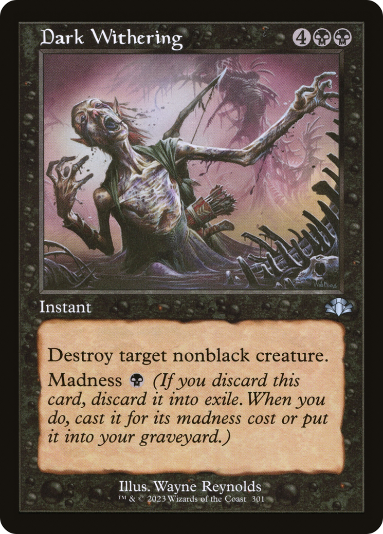 Dark Withering (Retro) [Dominaria Remastered] | Gate City Games LLC
