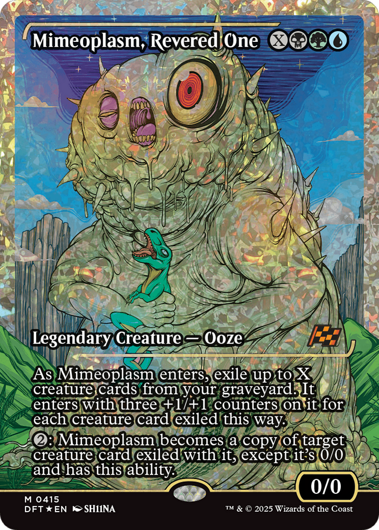 Mimeoplasm, Revered One (Showcase) (Fracture Foil) [Aetherdrift] | Gate City Games LLC