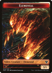 Angel // Elemental (010) Double-Sided Token [Commander 2020 Tokens] | Gate City Games LLC