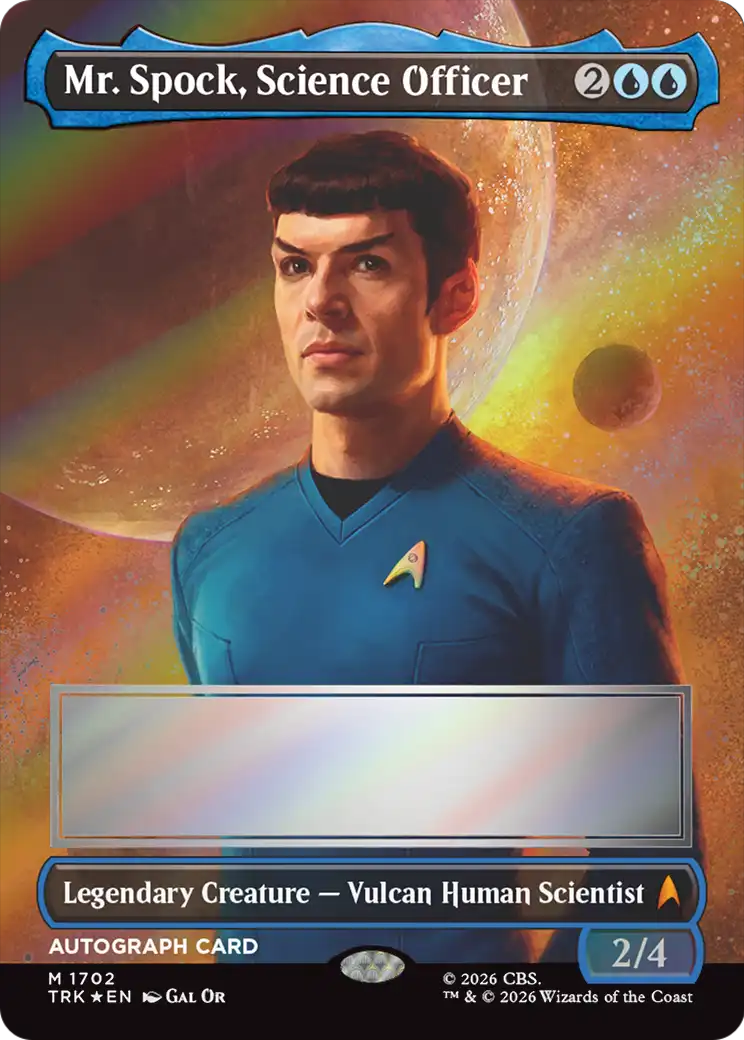 Mr. Spock, Science Officer (Borderless) (Signed) [Star Trek] | Gate City Games LLC