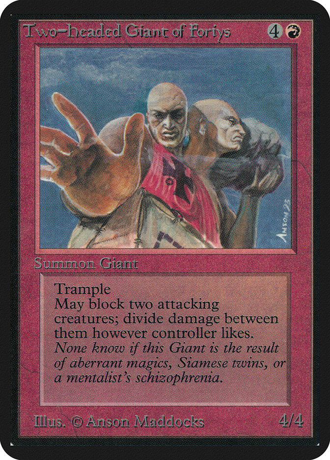 Two-Headed Giant of Foriys [Alpha Edition] | Gate City Games LLC