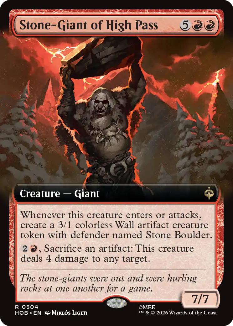 Stone-Giant of High Pass (Extended Art) [The Hobbit] | Gate City Games LLC