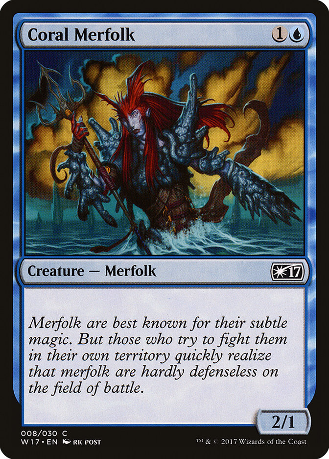 Coral Merfolk [Welcome Deck 2017] | Gate City Games LLC
