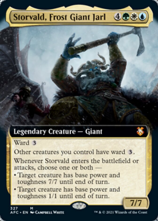 Storvald, Frost Giant Jarl (Extended Art) [Dungeons & Dragons: Adventures in the Forgotten Realms Commander] | Gate City Games LLC