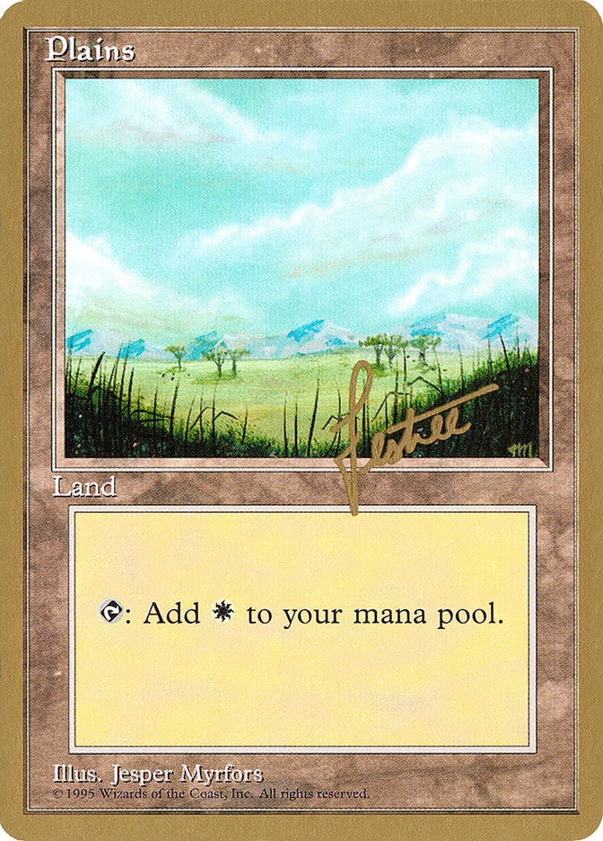Plains (bl365) (Bertrand Lestree) [Pro Tour Collector Set] | Gate City Games LLC