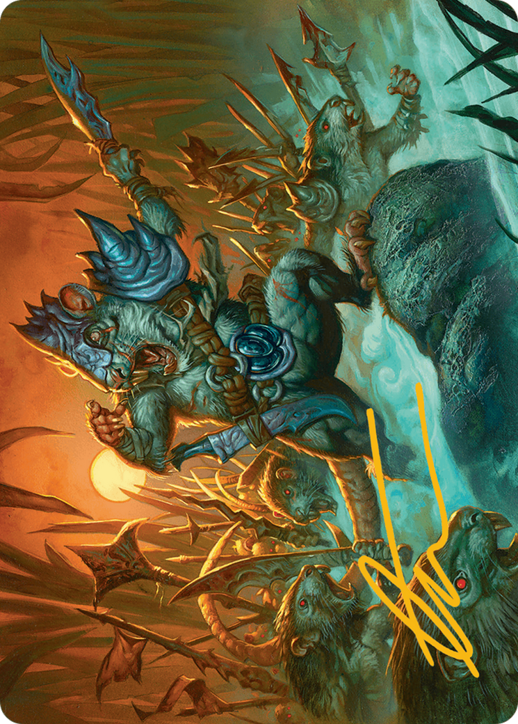 Persistent Marshstalker Art Card (Gold-Stamped Signature) [Bloomburrow Art Series] | Gate City Games LLC