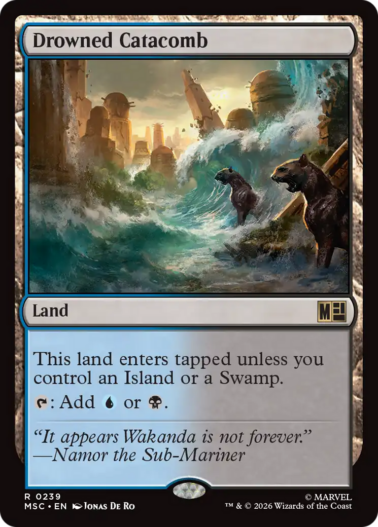 Drowned Catacomb (Surge Foil) [Marvel Super Heroes Commander] | Gate City Games LLC