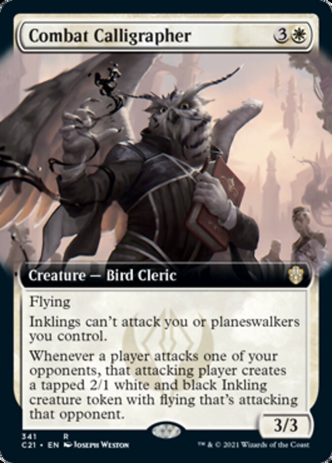 Combat Calligrapher (Extended Art) [Commander 2021] | Gate City Games LLC