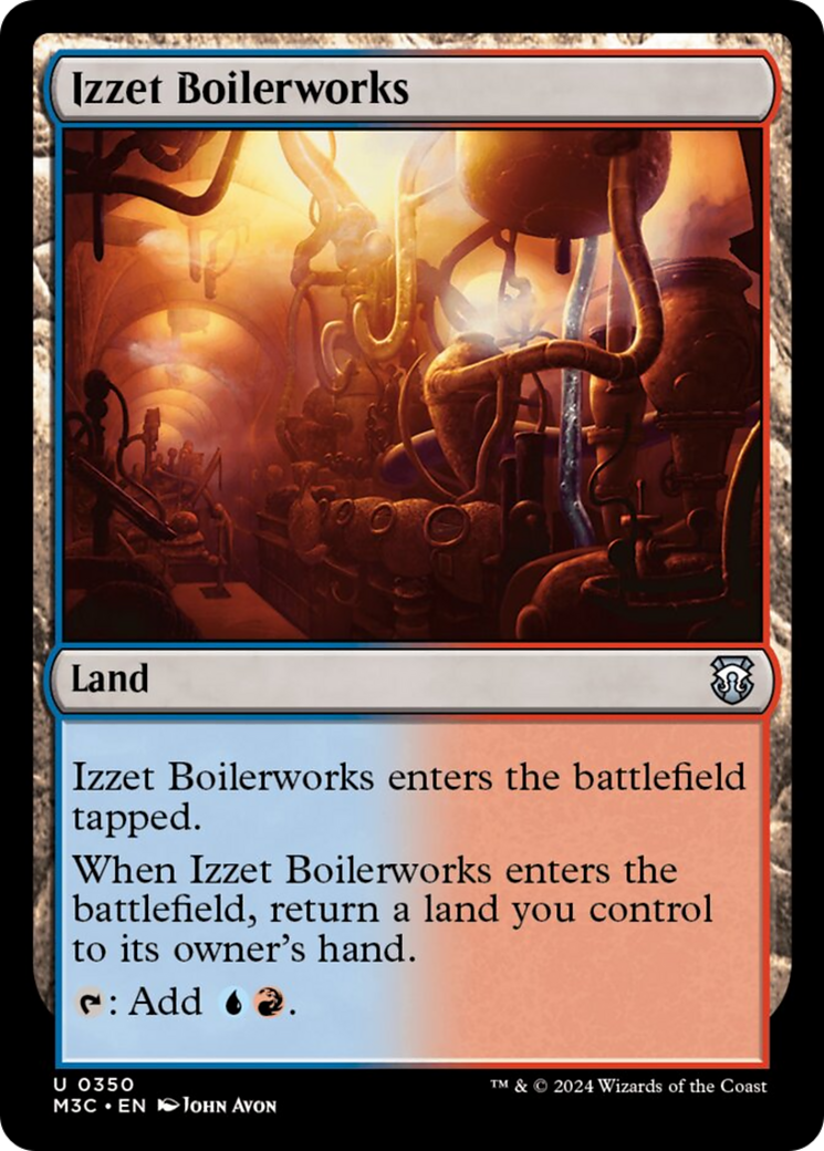 Izzet Boilerworks (Ripple Foil) [Modern Horizons 3 Commander] | Gate City Games LLC