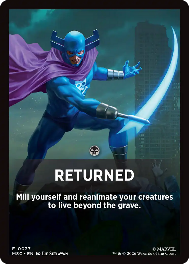 Returned Theme Card [Marvel Super Heroes Commander] | Gate City Games LLC