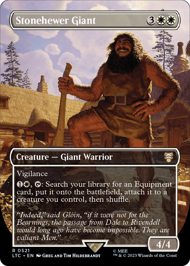 Stonehewer Giant (Borderless) [The Lord of the Rings: Tales of Middle-Earth Commander] | Gate City Games LLC