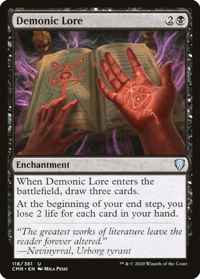 Demonic Lore [Commander Legends] | Gate City Games LLC