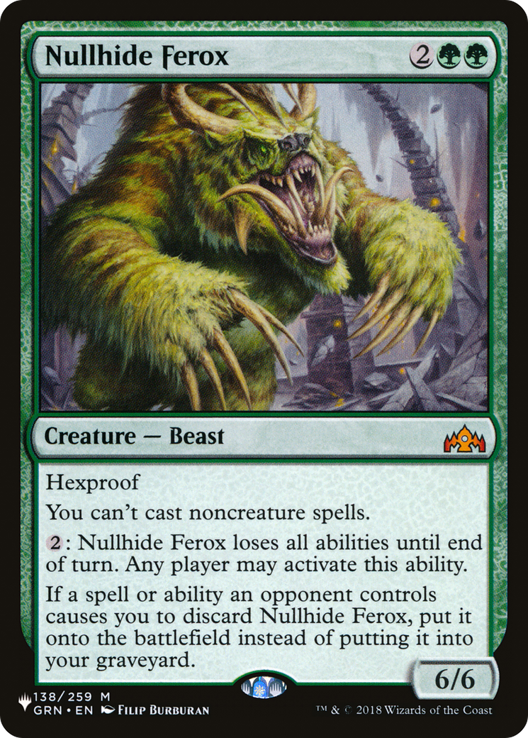 Nullhide Ferox [The List] | Gate City Games LLC