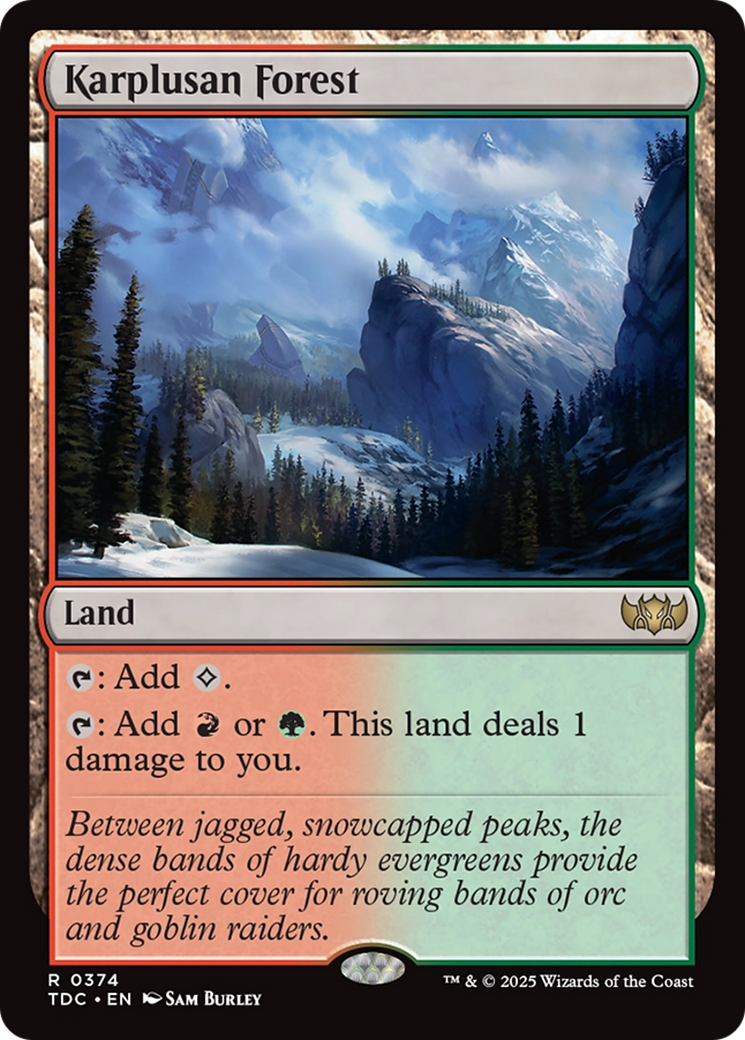 Karplusan Forest [Tarkir: Dragonstorm Commander] | Gate City Games LLC