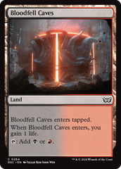 Bloodfell Caves [Duskmourn: House of Horror Commander] | Gate City Games LLC