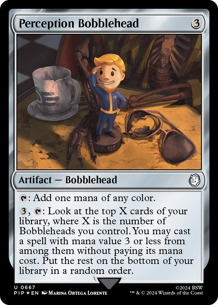 Perception Bobblehead (Surge Foil) [Fallout] | Gate City Games LLC