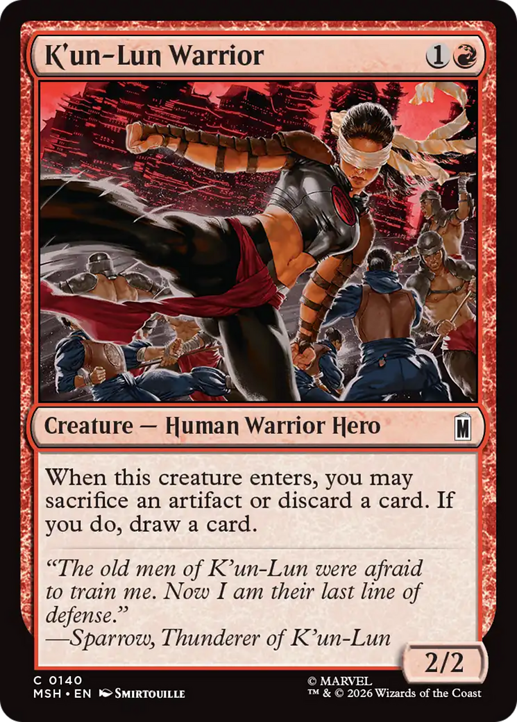 K'un-Lun Warrior [Marvel Super Heroes] | Gate City Games LLC