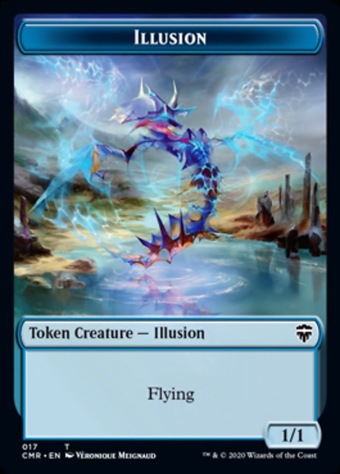 Illusion // Plant Double-Sided Token [Commander Legends Tokens] | Gate City Games LLC