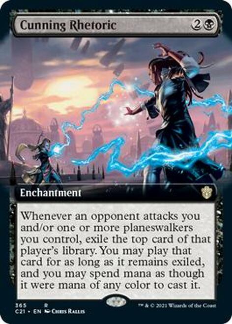 Cunning Rhetoric (Extended Art) [Commander 2021] | Gate City Games LLC