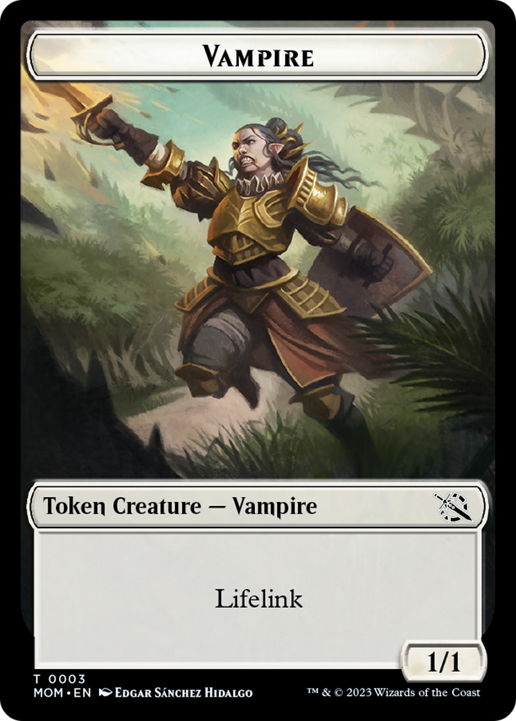 Elemental (9) // Vampire Double-Sided Token [March of the Machine Tokens] | Gate City Games LLC