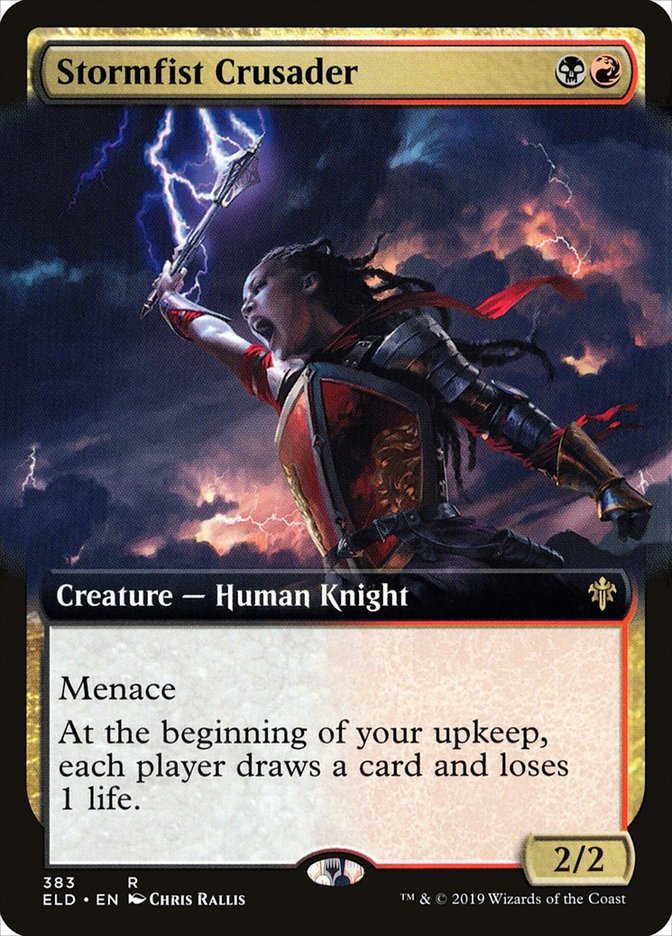 Stormfist Crusader (Extended Art) [Throne of Eldraine] | Gate City Games LLC