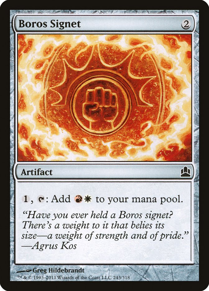 Boros Signet [Commander 2011] | Gate City Games LLC