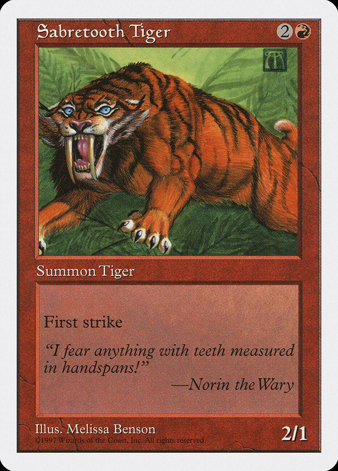 Sabretooth Tiger [Fifth Edition] | Gate City Games LLC