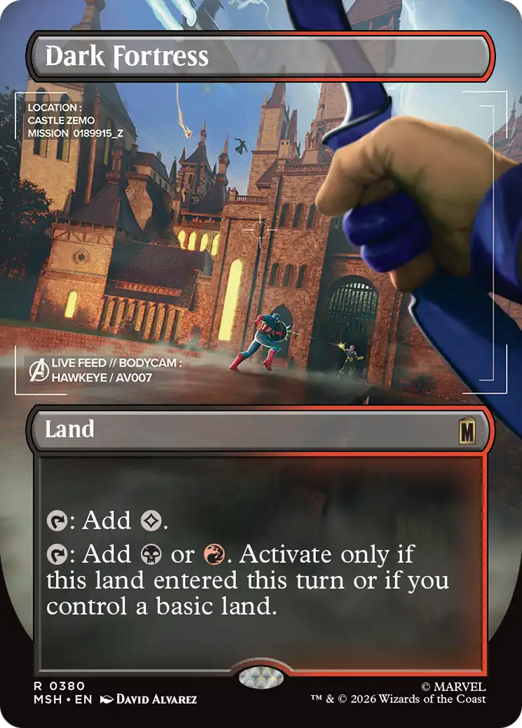 Dark Fortress (Borderless) [Marvel Super Heroes] | Gate City Games LLC