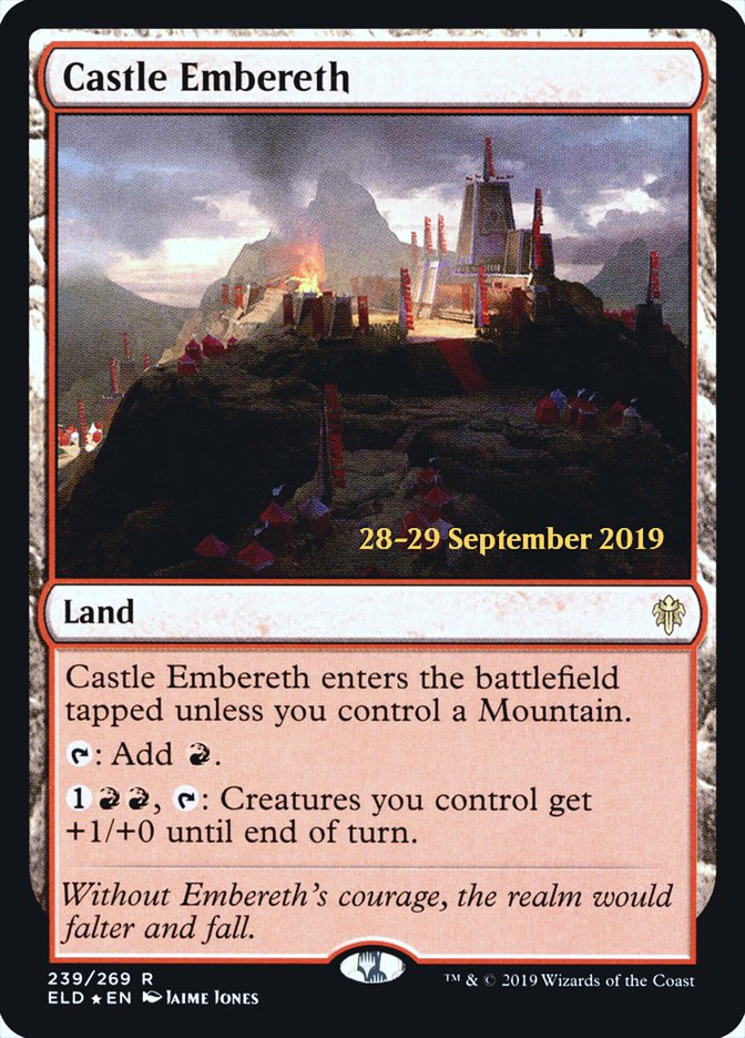 Castle Embereth [Throne of Eldraine Prerelease Promos] | Gate City Games LLC
