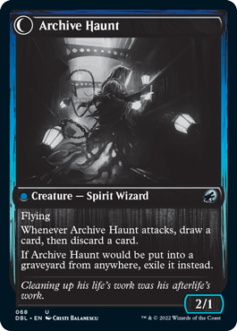 Overwhelmed Archivist // Archive Haunt [Innistrad: Double Feature] | Gate City Games LLC