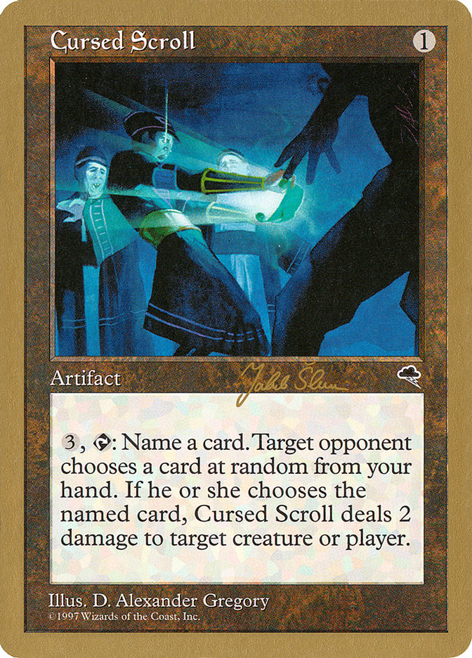Cursed Scroll (Jakub Slemr) [World Championship Decks 1999] | Gate City Games LLC