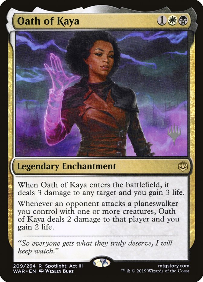 Oath of Kaya (Promo Pack) [War of the Spark Promos] | Gate City Games LLC