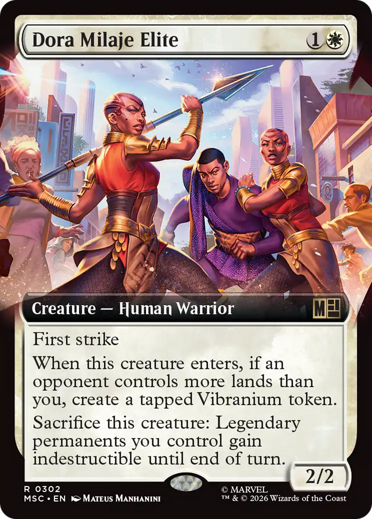 Dora Milaje Elite (Extended Art) [Marvel Super Heroes Commander] | Gate City Games LLC