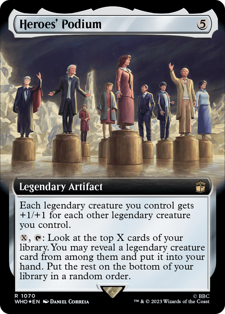 Heroes' Podium (Extended Art) (Surge Foil) [Doctor Who] | Gate City Games LLC